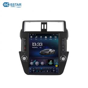 Android Car Radio GPS Navigation DVD Player Stereo Multimedia System For Toyota Prado 2014-2016 tesla style vertical