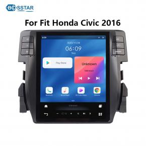 Vertical Screen Radio 10.4inch For Fit Honda Civic 2016